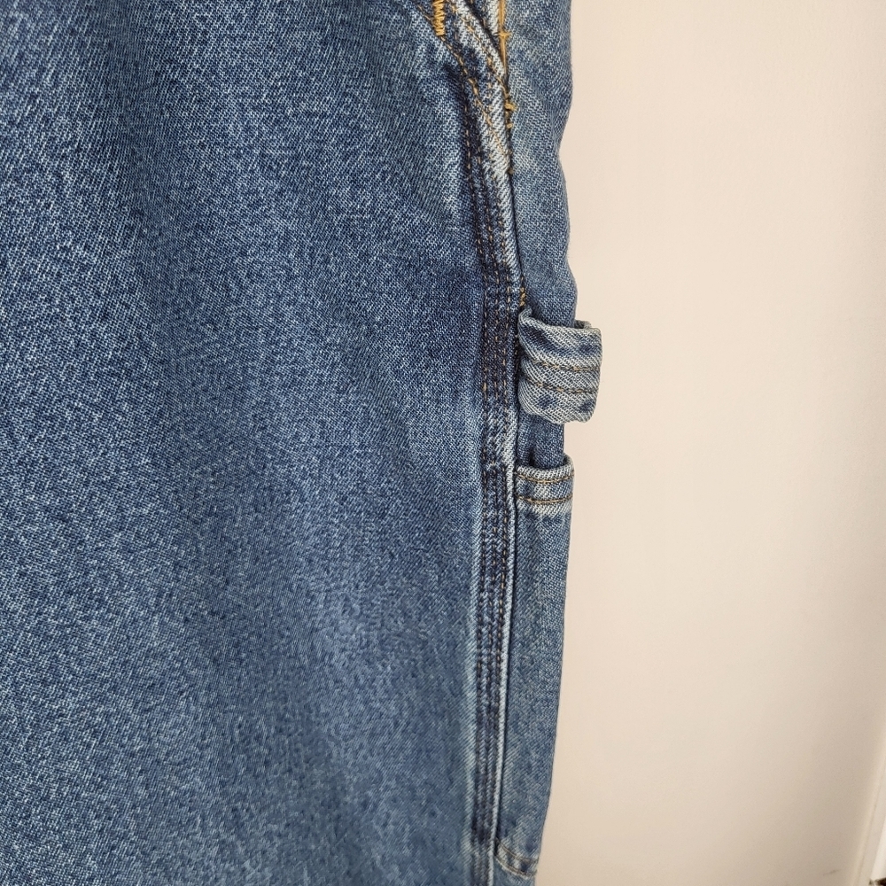 Carhartt NWT Work Fit Men's Blue Denim Carpenter Jeans Size 42x30 - Picture 3 of 8
